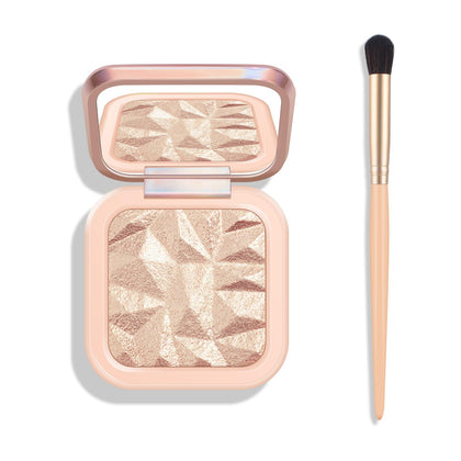 KYDA Face Highlighter Palette, Glossy Glitter Highlight Contouring Palette Natural Shiny Contour Makeup Illuminator Concealer Lasting Lightweight, by Ownest Beauty-SUN GLOW