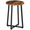 HOOBRO Round Side Table, Round Accent End Table with Sturdy X-Shaped Metal Frame, 15.7