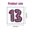 Lucky Number 13 Temporary Tattoos Stickers,Removable 13 Stickers Hand Tattoo with Glitter Star,Concert Accessories for Fans Gifts (30pcs)