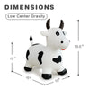 HotMax Bouncy Horse, Inflatable Bouncing Animal Hopper for Toddlers or Kids, Ride on Rubber Jumping Toys for Boy or Girl Birthday Gift (White Cow)