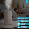 Livatro 4L Top Fill Humidifiers for Bedroom Large Room Nursery, Cool Mist Humidifier With Ultrasonic Quiet, Auto Shut-off and Easy to Clean, Last up to 40 Hours, White