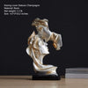 NEWQZ The Kissing Lover Statues Suitable Wedding Gift, for Desk Cabinet Home Decoration, H10.2 Inch (Champagne)