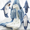 Shark Blanket Hoodie Adult, Wearable Shark Blanket, Shark Sleeping Bag, Soft Cozy Warm Flannel Hoodie, Shark Blanket Onesie