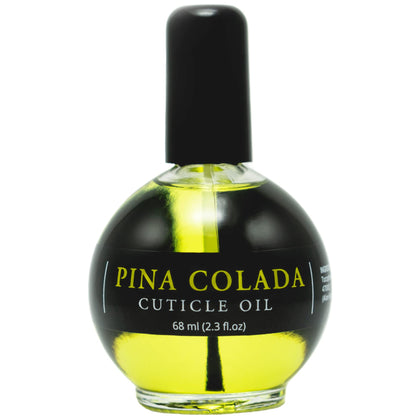 Ellie Chase Moisturizing Cuticle & Nail Care Oil 2.3 Fl Oz - Pina Colada Scented - Infused with Jojoba Oil, Aloe, Vitamin E - Nail & Cuticle Hydration, Repair, Moisturizer, Strengthener, Growth