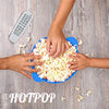 The Original Hotpop Microwave Popcorn Popper, Silicone Popcorn Maker, Collapsible Bowl BPA-Free and Dishwasher Safe- 20 Colors Available (Azure)
