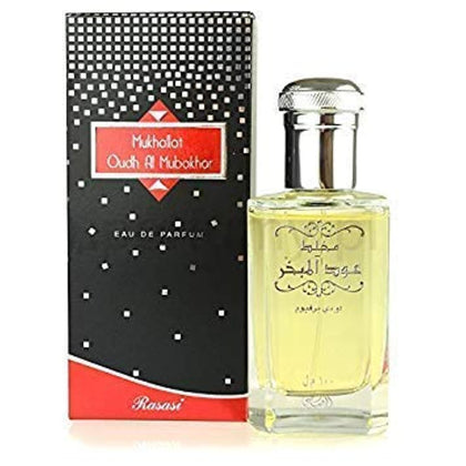 Mukhallat Oudh Al Mubakhar for Men and Women (Unisex) EDP - Eau De Parfum 100ML (3.4 oz) | Enchanting Oriental Base with Fruity Notes | by RASASI