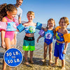 STEARNS Original Puddle Jumper Kids Life Jacket | Life Vest for Children, Blue Fish, 30-50 lb