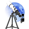 Telescopes for Adults Astronomy, 80mm Aperture 600mm Refractor Telescope for Kids & Beginners, Compact and Portable Travel Telescopio with Backpack