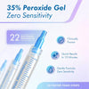 GLOWFINITY Teeth Whitening Gel Syringe Refill Pack - (3) 3ml Whitening Gel Syringes, (1) Remineralization Gel Syringe, No Sensitivity, Premium Quality, Use with LED Light and Trays