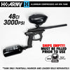 HK Army 48ci/3000psi Compressed Air HPA Paintball Tank Air System w/Regulator - Black