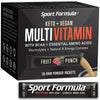 Multivitamin Powder Drink Mix Vitamins - Keto Vegan Friendly - BCAA Won't Upset Your Stomach Daily Keto MultiVitamin for Men and Women Amino Acid Powder Fruit Punch Packet Multivitamin Powder Electrolytes