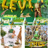 BOLZRA Safari Zoo Animals Figures Toys, 14 Piece Realistic Jungle Animal Figurines, African Wild Plastic Animals with Lion, Elephant, Giraffe Educational Learning Playset for Toddlers, Kids, Children