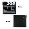 Cosmos 2 Pack Movie Directors Clapboards Film Clapboard Wooden Clapper Board Film Slate Action Scene Cut Clapper for Photography Studio Video Cut and Movie Party Decorations (Wooden-Black)