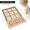 Sudoku Puzzle Cube, Children Wooden Number Puzzle Toy Table Board Game Kid Intelligence Logical Development Educational Toy for Kids Adult