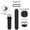 Replacement for Garmin Forerunner 235 / Garmin Approach S20 S5 S6 Watch Band Accessory, Adjustable Silicone Solid&Pattern Strap Wristband for Forerunner 220/230/620/630/735XT/235Lite Black/White