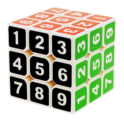 GoodCube Sudoku 3x3 Magic Cube Stickerless 3x3x3 Number Speed Cube Puzzle
