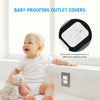 XYOFUN 20Pcs Baby Proofing Outlet Covers 2023 Upgraded Adhesive-self Outlet Protectors Child Safety Plug Covers Baby Proof Electric Shock Prevention 3 Prong White
