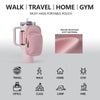 SUITMAT Large Water Bottle Pouch for Stanley Quencher Cup Tumbler, Double Layer Water Resistant Bag for iPhone 14 Pro Max, iPod Air, Credit Cards, Key, Pink (Bag Only)