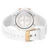 GOLDEN HOUR Waterproof Sport Women's Digital Chronograph Silicone Strap Watch in White