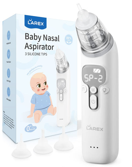 Baby Nose Sucker,Nasal Aspirator for Baby,Nasal Aspirator for Toddler,Electric Baby Nose Suction-Rechargable,3 Levels Power Suction,Music and Light Soothing Function