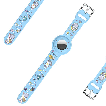 GPS Tracker Bracelet for Kids, Cute Cartoon Soft Silicone GPS Tracker Holder with Watch Band, Anti-Lost GPS Activity Trackers Wristband for Toddler Kid Child