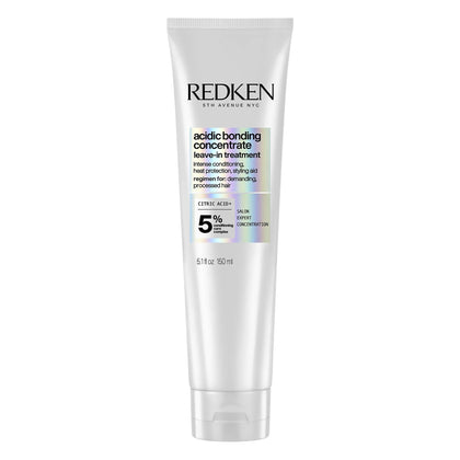 Redken Leave In Conditioner for Damaged | Hair Repair | Strengthens Weak and Brittle Hair | Acidic Bonding Concentrate |For All Hair Types | 5.1 Fl Oz