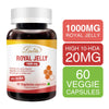 Lovita Royal Jelly 1000 mg with 10-HDA, Natural Source of Trace Vitamins & Minerals, Supports Skin Health & Vitality, Vegan-Friendly, 60 Vegetarian Capsules