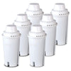 Commercial Cool CCWFB6 Brita Water Filter Replacements, White, 6 Pack