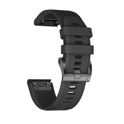 ANCOOL Compatible with Fenix 5/Fenix 6/Fenix 7 Band 22mm Width Soft Silicone Watch Strap for Fenix 5 Plus/Fenix 6 Pro/Approach S62/Quatix 6,Replacement for Forerunner 935/Quatix 5 Smartwatch Bands (Black)