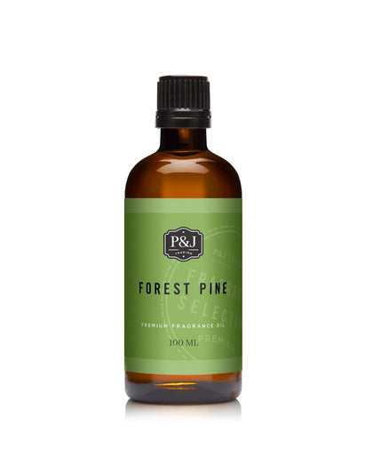 P&J Fragrance Oil | Forest Pine Oil 100ml - Candle Scents for Candle Making, Freshie Scents, Soap Making Supplies, Diffuser Oil Scents