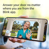 Blink Video Doorbell | Two-way audio, HD video, motion and chime app alerts and Alexa enabled - wired or wire-free (Black)