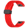Fit for Garmin Epix Pro 47mm Bands, Forerunner 965 955 945 Silicone Replacement Watch Bands Wristbands Bracelet Straps for Garmin Fenix 7/6/5/EPIX gen 2/instinct 2/Approach S62 (Red)