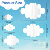 Ayfjovs 10 PCS 3D Cloud Decorations White Hanging Clouds for Ceiling Cloud Party Decorations Cloud Ornaments Hanging Ceiling Decor for Art Stage Wedding Nursery Children Room Baby Baptism Party
