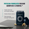 Nutrafol Men's Hair Growth Supplements, Clinically Tested for Visibly Thicker Hair and Scalp Coverage, Dermatologist Recommended - 1 month supply, 1 Refill Pouch