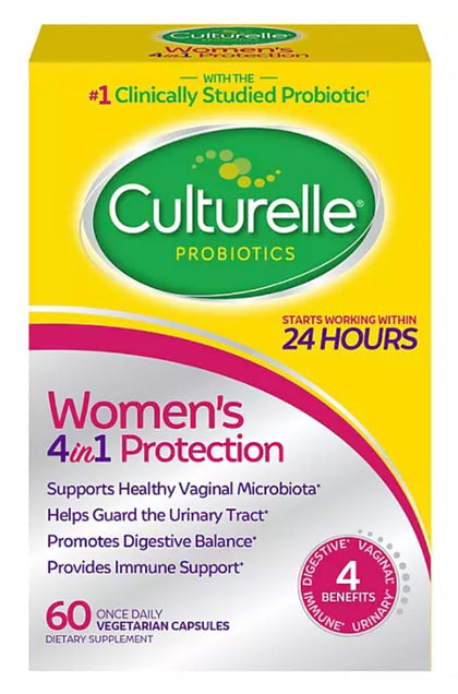 Culturelle Womens Healthy Balance Daily Probiotics for Women - Supports Digestive, Vaginal and Immune Health, Occasional Diarrhea, Gas & Bloating - Non-GMO 60ct