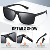 KWHZXGYY Sunglasses Men Polarized Sunglasses for Mens and Womens,Black Retro Sun Glasses Driving Fishing UV400 Protection