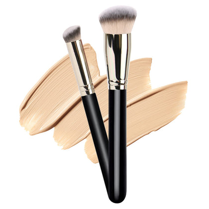 Makeup Brushes DPOLLA Pro Foundation Brush and Flawless Concealer Brush Perfect for Any Look Premium Luxe Hair Contour Brush Perfect for Blending Liquid,Buffing,Cream,Sculpting,Mineral Makeup