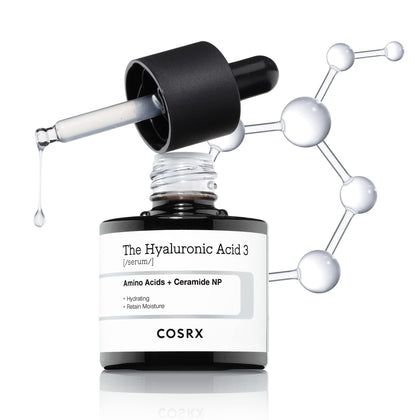 COSRX Pure Sodium Hyaluronic Acid 3% Serum, Hydration & Moisture Boosting Facial Serum for Fine Lines & Wrinkles, Plump & Repair Dry Skin, 0.67fl.oz/20ml, No Artificial Fragrance, Korean Skincare