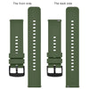 BISONSTRAP Watch Strap 18mm, Quick Release Silicone Watch Bands for Men Women (Army Green, Black Buckle)