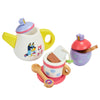 Bluey - Tea Party Set - Wooden 18-Piece Pretend Play Set with Tray, Teapot, Tea Cups, Biscuits, and Notepad for Children 3 Years and up - Imaginative Fun and Role-Playing, FSC Certified