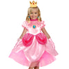 Tacobear Princess Peach Costume for Girls Princess Peach Dress Wig Crown Gloves Dress Up Accessories Halloween Cosplay Outfit