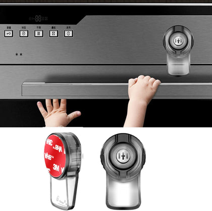 Oven Door Locks for Child Safety 2 Packs?Baby Proofing Stove Knob Covers?3M Adhesive No Drilling Installation?Child Safety Heat-Resistant for Baby Safety Products?Oven Door Locks Portable