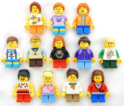 5 New Lego Random Kid Minifigures - Children, Boys, Girls Minifigs