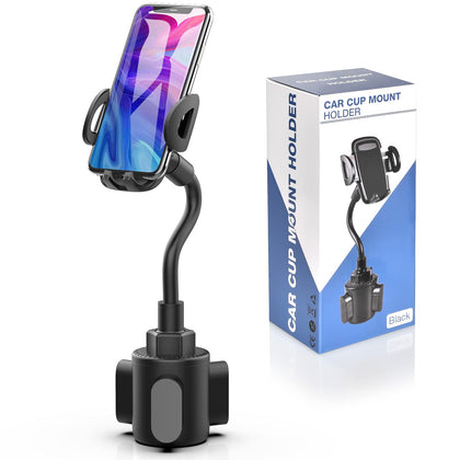 bokilino Cup Car Phone Holder for Car, Car Cup Holder Phone Mount, Universal Adjustable Gooseneck Cup Holder Cradle Car Mount for Cell Phone iPhone,Samsung,Huawei,LG, Sony, Nokia