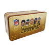 Teenymates Party Animal NFL Legends 2023 Collector Tin, 7 Figures, 1 Inch Tall, Team Colors