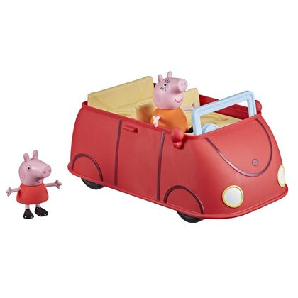Peppa Pig Peppas Adventures Peppas Family Red Car Preschool Toy, Speech and Sound Effects, Includes 2 Figures, for Ages 3 and Up