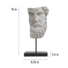 Greek Statue Sculptures Home Decor - Resin Bust Statue Zeus Statue on Metal Pole and Resin Base Greek God Statues for Living Room Shelf Office Table TV Stand Art Decor 8.25*4.5*16 Inch LC Lcdecohom