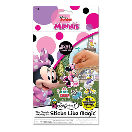 Colorforms - Disney Minnie Mouse Travel Set - Pieces Stick Like Magic! - On-The-Go Fun! - Ages 3+