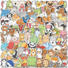 YIUO 100 Pieces Animal Stickers Kawaii Cartoon Gift for Kids Teen Birthday Party Vinyl Waterproof Stickers for Water Bottle,Hydro Flasks,Scrapbook,Laptop,Luggage,Phone, Cute Stickers Pack