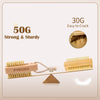 PySona 2 Pieces Natural Wooden bristle nail brushes for Cleaning Fingernail and Toenail non-slip two-sided Grip Hand foot Nail Brush Set Manicure Pedicure Scrubber Supply Men Women Girls